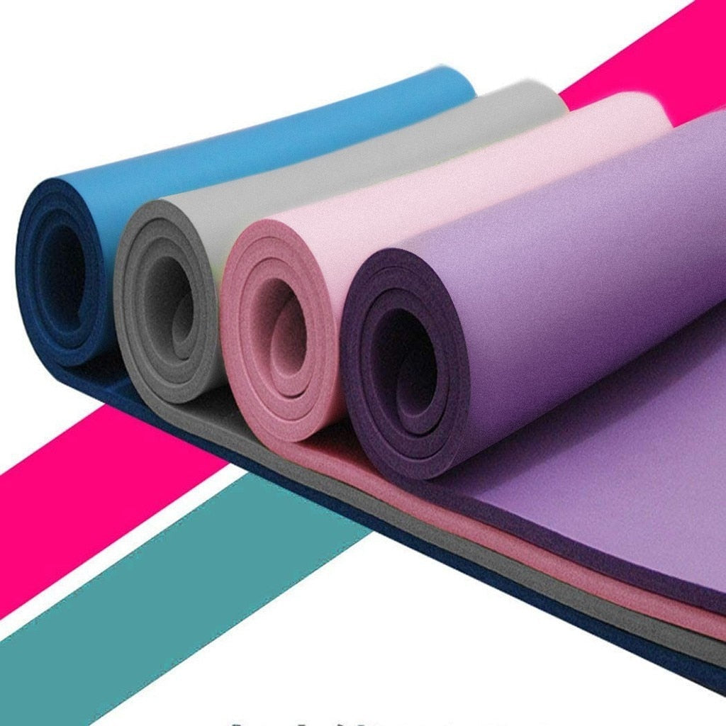 183*61*10mm Thickess Non-slip Yoga Mat Sport Gym Soft Pilates Mats Foldable For Body Building Fitness Exercises Equipment #N