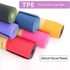 183*61cm Yoga Mats With Carring Bag Thick Hot Yoga Pilates Mats Gymnastics Balance Pads Fitness Mats Non-Slip Dance Pads