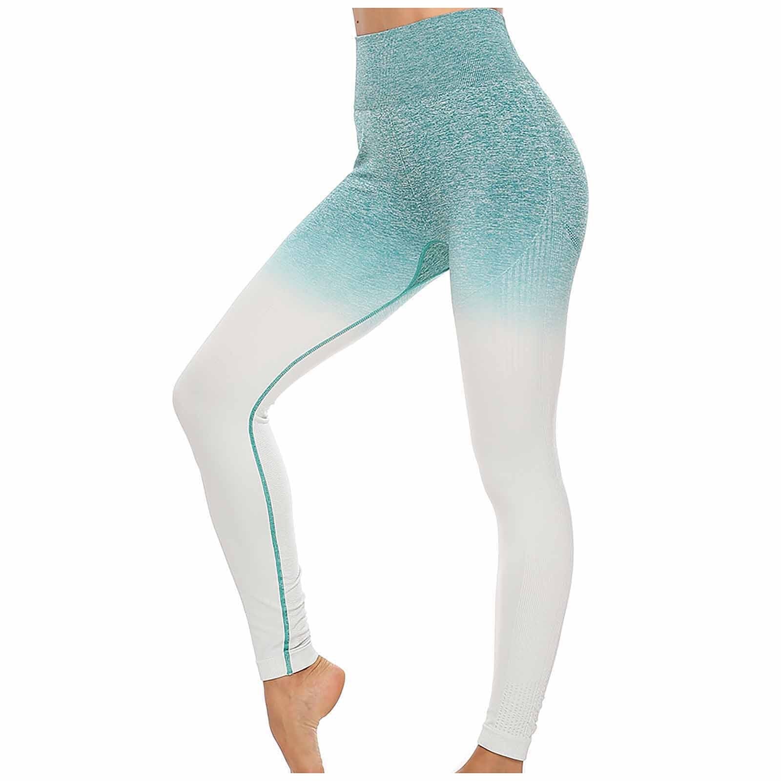 2021 New Women Gradient Color Exercise To Lift Buttocks Women Fitness Leggings High Waist Gym Pants Tight Yoga Pants