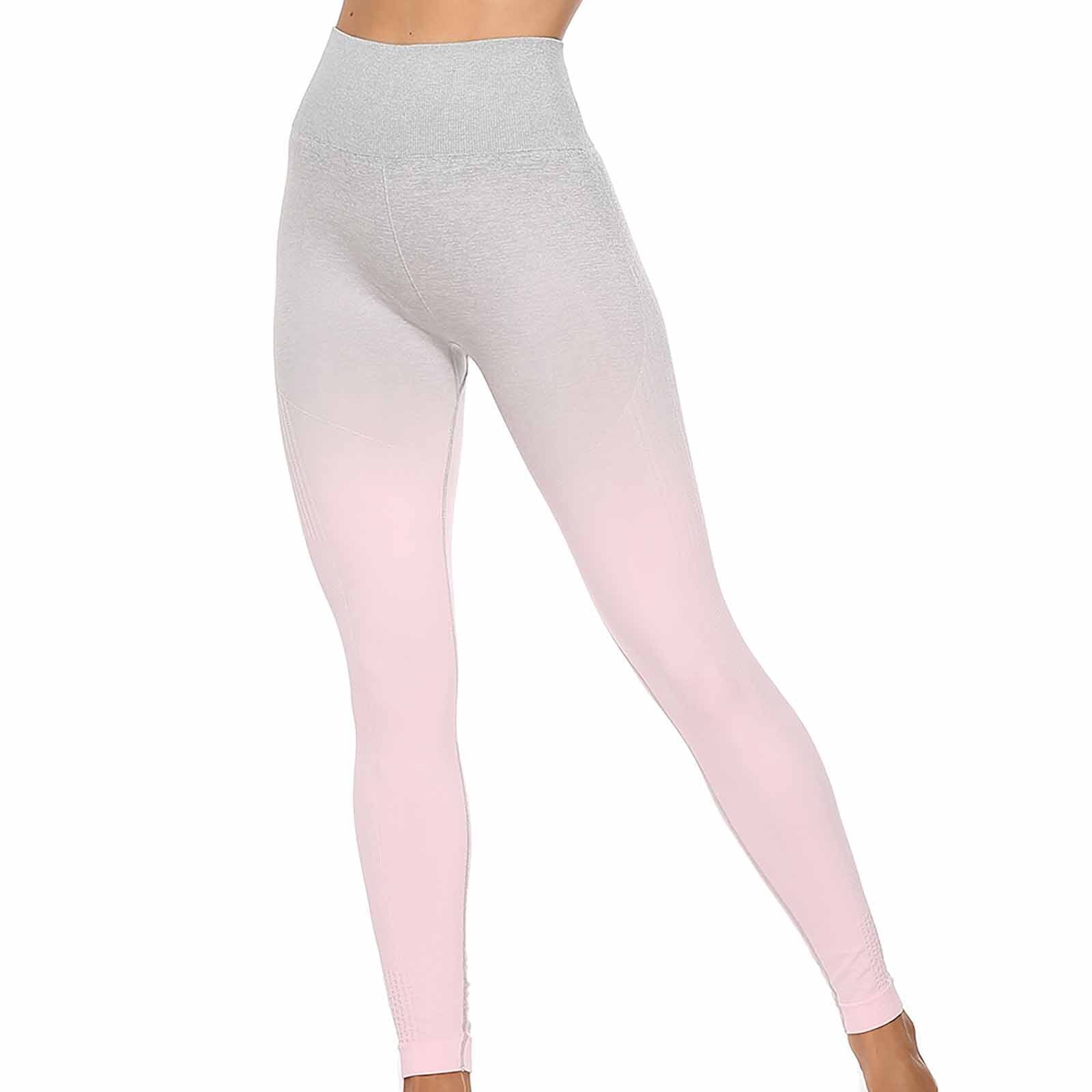 2021 New Women Gradient Color Exercise To Lift Buttocks Women Fitness Leggings High Waist Gym Pants Tight Yoga Pants