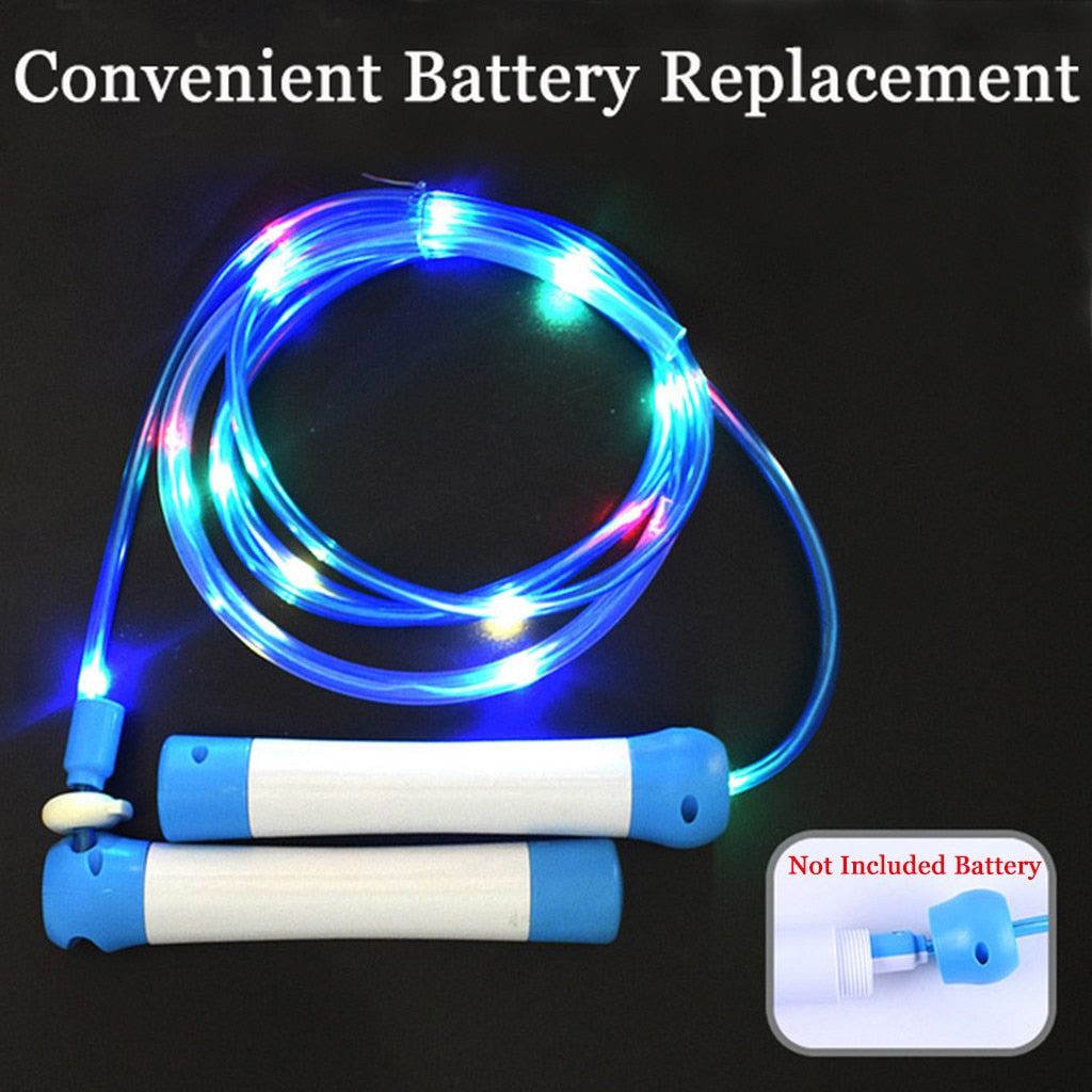 Jump Ropes Led Skipping Random Color Kids Children Single Luminous Body Exercise Fitness Light Up