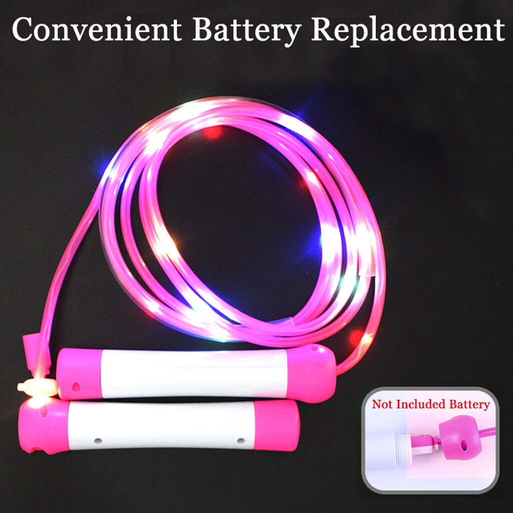 Jump Ropes Led Skipping Random Color Kids Children Single Luminous Body Exercise Fitness Light Up