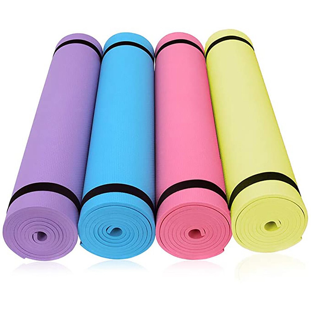 Senior 4mm Eva Thick Durable Yoga Mat Non-slip Exercise Fitness Pad Mat Outdoor Indoor Yoga Equipment Yoga Mat Yoga Esteras #Z