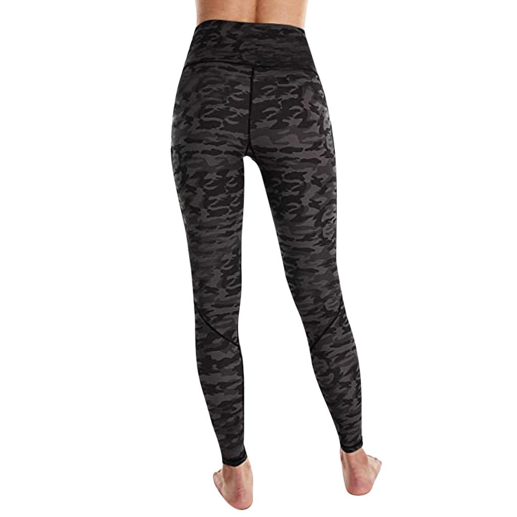 Women Fitness Pants Women's Corset Hip Lift Yoga Pants Pockets Leopard Print High Waist Workout Leggings Running Pants