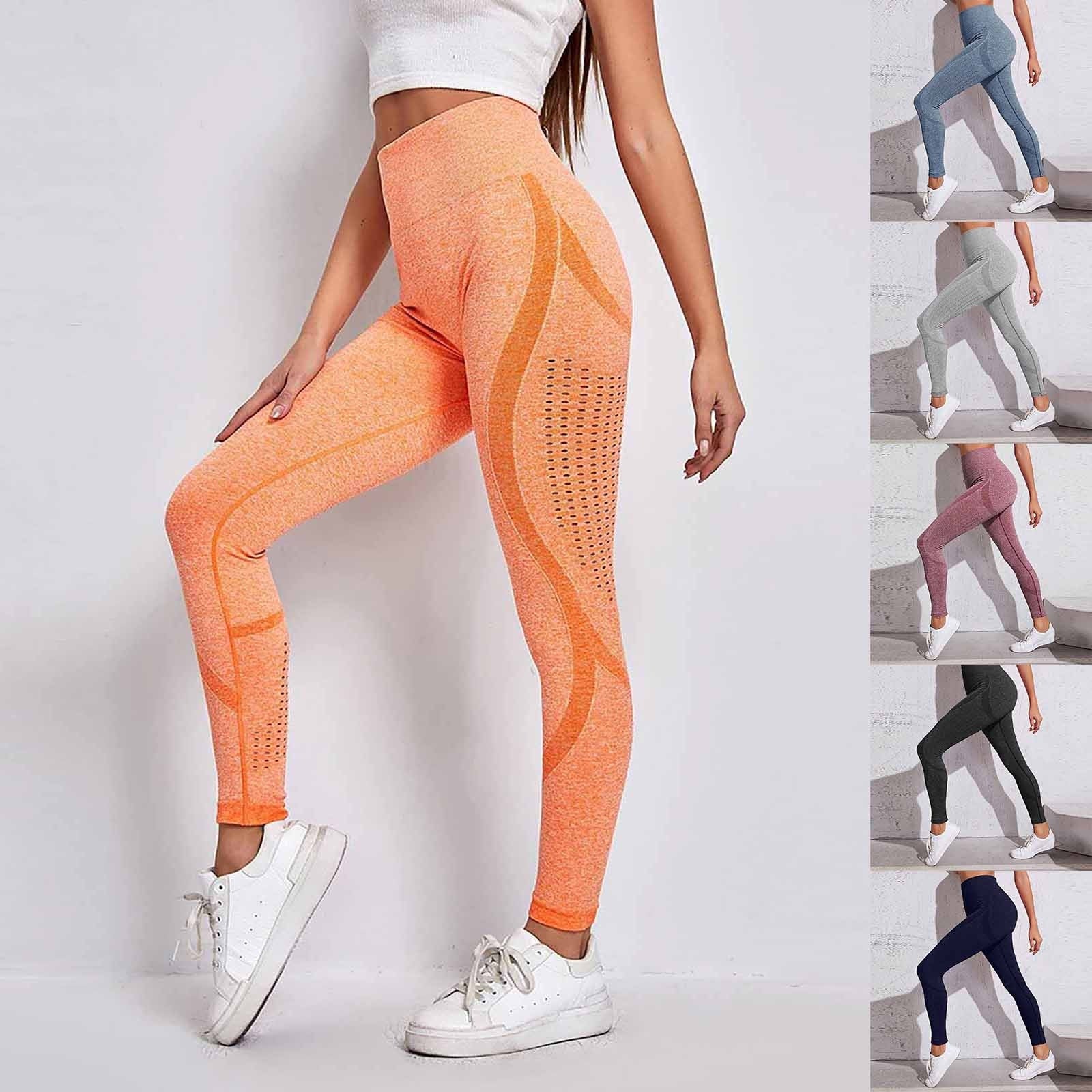 Women Pure Color Breathable Exercise To Bodybuilding Pants Tight Shorts Buttocks High Waist Tight Yoga Pants Trousers