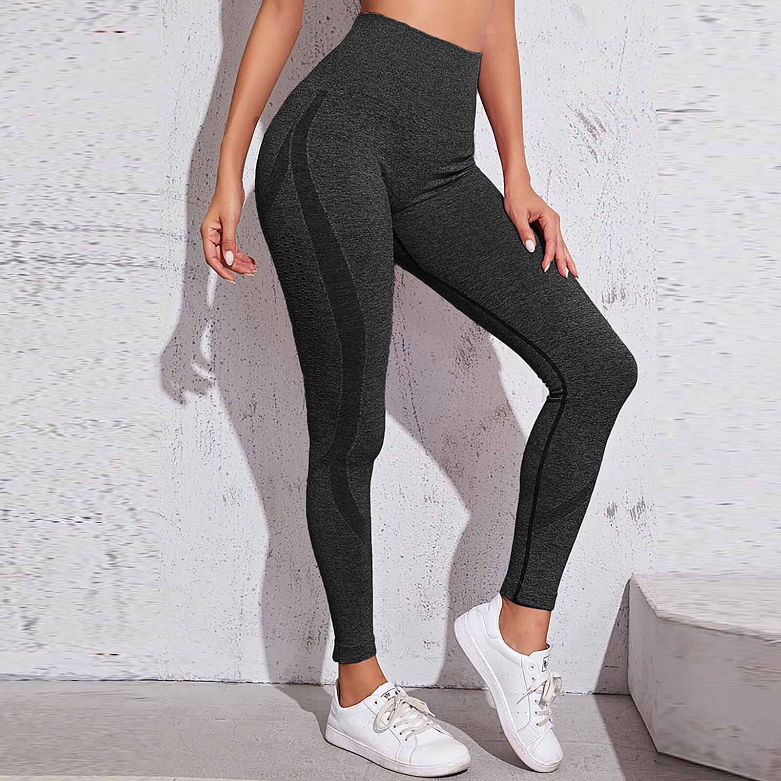 Women Pure Color Breathable Exercise To Bodybuilding Pants Tight Shorts Buttocks High Waist Tight Yoga Pants Trousers