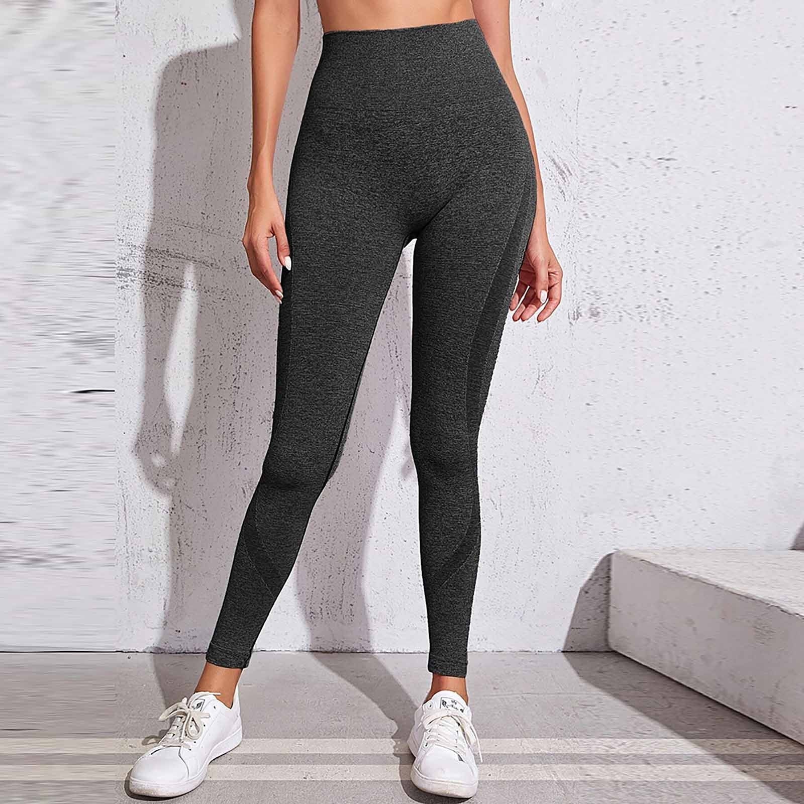 Women Pure Color Breathable Exercise To Bodybuilding Pants Tight Shorts Buttocks High Waist Tight Yoga Pants Trousers