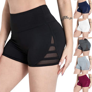 Women's Streetwear Joggers Shorts High Waist Fitness Running Trousers Pants Seamless Leggings Non-Perspective Yoga Shorts