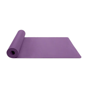 Yoga Mat Fitness Gym Cushion Pad 6mm Non-slip Elastic Band Mat Bag for Indoor Pilates Exercise Body Building Weight Sports