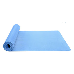 Yoga Mat Fitness Gym Cushion Pad 6mm Non-slip Elastic Band Mat Bag for Indoor Pilates Exercise Body Building Weight Sports